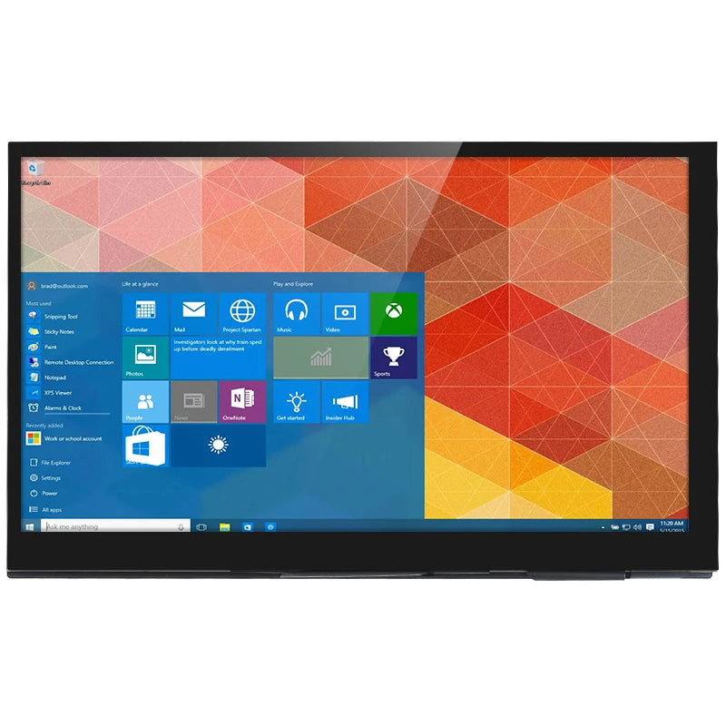 7 Inch Portable Display IPS LCD Capacitive Touch Screen 1024x600 Monitor Optional Speakers for Raspberry Pi 5 4B 3B+ Laptop PC