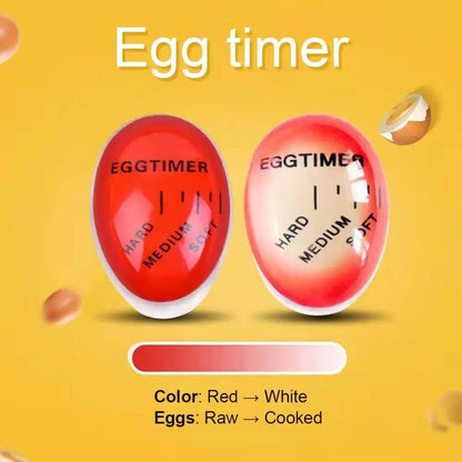 1Pc Egg Boiled Gadget Kitchen Timer – Heat-Sensitive Cooking Timer with Yummy Alarm for Perfect Eggs
