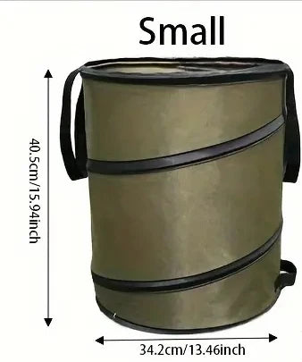 حقيبة حديقة قابلة للطي من كانجارو - حاوية كبيرة ومتينة للعشب والأوراق لتنظيف الحديقة بسهولة