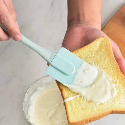 3Pcs/Set Silicone Scraper Oil Brush Cake Butter Spatula Mixer Oil Brush Kitchen Baking Tool Silicone Spatula Non-stick