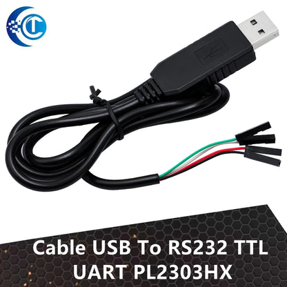 1PCS USB to COM Module Cable: USB to RS232 TTL UART Auto Converter with PL2303HX