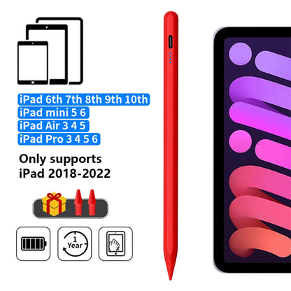 قلم Apple Pencil 2025 لأجهزة iPad 11 و13 وM2 وM3 وPro 13 و11 وM4 وAir من الجيل 5 و6 و7 و8 و9 و10 وAir من الجيل 3 و4 و5 و6، تثبيت مغناطيسي تلقائي، شحن سريع 