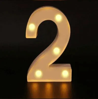 Luminous Number Lamp LED Light – Battery Operated Decorative Night Light for Home, Weddings, Birthdays & Christmas Parties