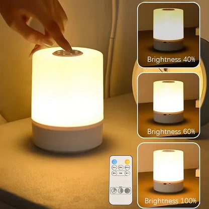 Dimmable Bedside LED Night Lights – Rechargeable Touch Table Lamps for Bedroom & Reading