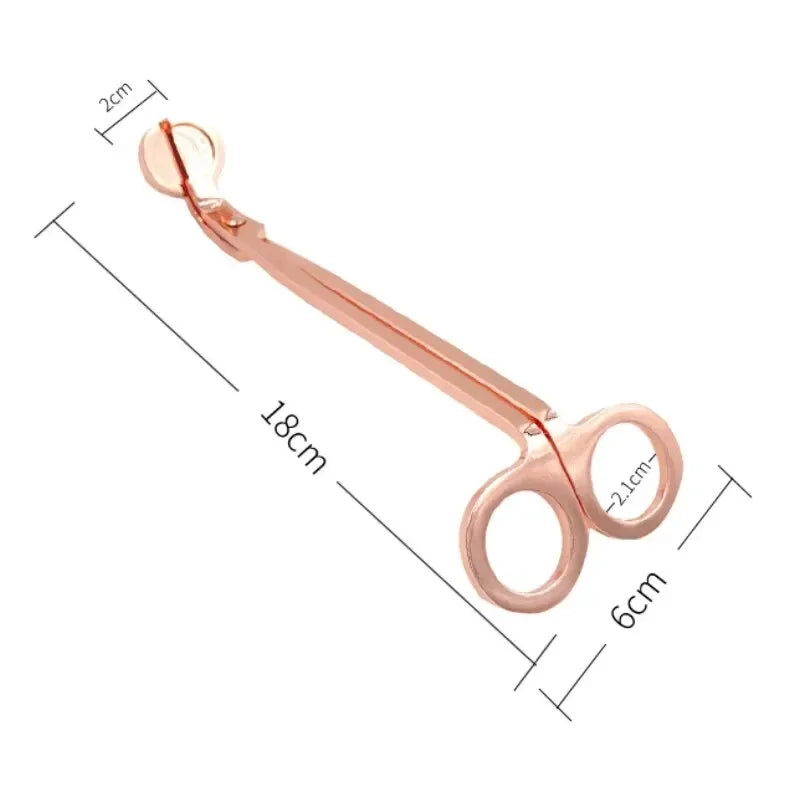 مقص فتائل الشموع المصنوع من الفولاذ المقاوم للصدأ – مقص محمول للعناية بالشموع