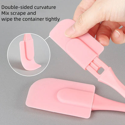 3Pcs/Set Silicone Scraper Oil Brush Cake Butter Spatula Mixer Oil Brush Kitchen Baking Tool Silicone Spatula Non-stick