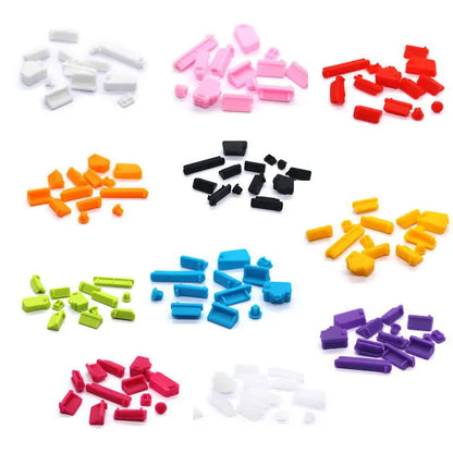 16Pcs Universal Anti-Dust Silicone Notebook Port Plug – Elastic USB & Laptop Port Protectors