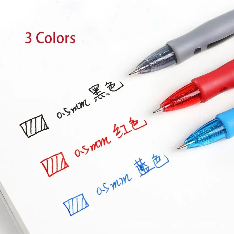 13/30pcs Retractable Gel Pens Set – Black, Red & Blue Ink Ballpoint Pens for School & Office Writing