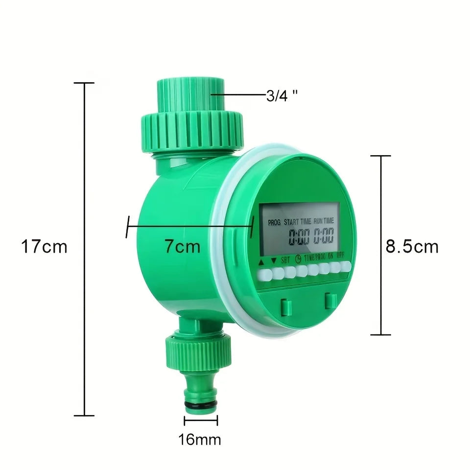 LCD Garden Watering Timer with Rain Sensor – Automatic Irrigation Controller for Smart Water Management
