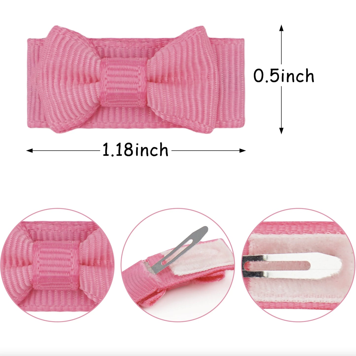 مجموعة مشابك شعر للأطفال مكونة من 20 قطعة - دبابيس شعر ناعمة من الزغب لحديثي الولادة، إكسسوارات شعر أميرات آمنة للفتيات