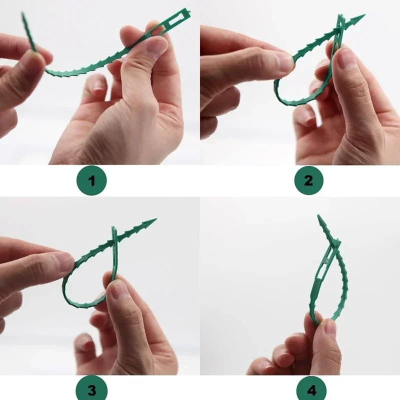 أربطة كابلات قابلة لإعادة الاستخدام للحدائق، تدعم النباتات والكروم والأشجار والشجيرات، مزودة بقفل، مصنوعة من النايلون، قابلة للتعديل، مزودة بسحاب، أدوات تنظيم الكابلات 