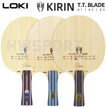 LOKI Kirin K1 K2 K3 Table Tennis Blade – 5+2 Ply Offensive FL Grip Ping Pong Paddle Base