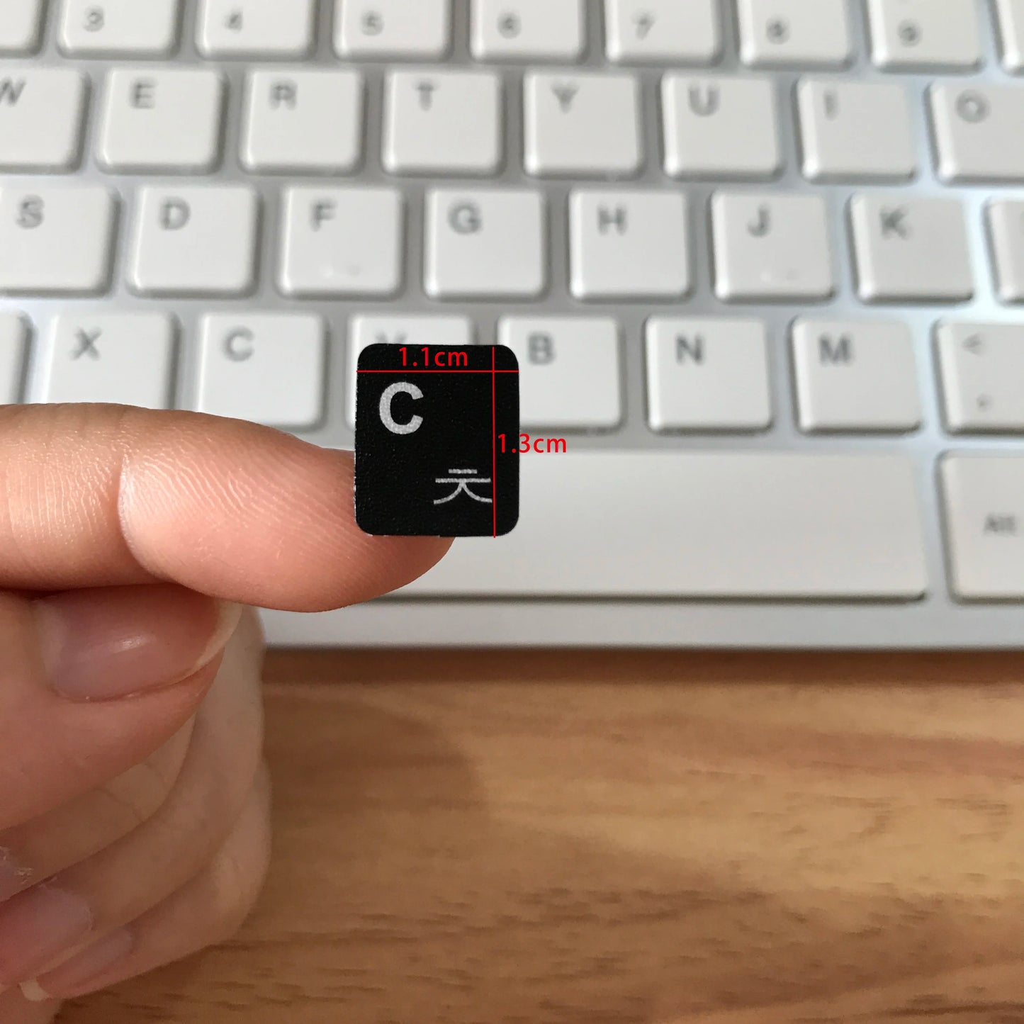 Multilingual Keyboard Stickers – Frosted PVC Language Stickers for English, Spanish, Italian, Korean, French & German Keyboards