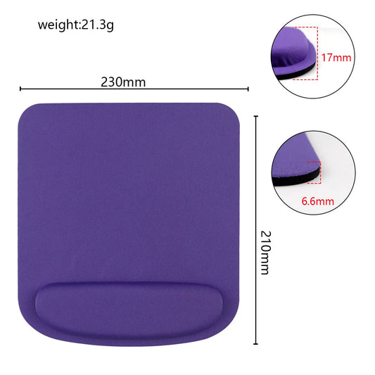 Computer Game Mouse Pad with Ergonomic Wrist Rest – Environmental EVA Solid Color Comfortable Mouse Mat for Office & Gaming