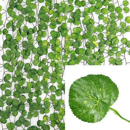 11M Artificial Ivy Leaf Garland – Hanging Green Vine for Garden, Wedding, Party & Home Wall Decor
