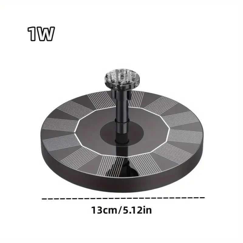 Outdoor Solar Floating Water Fountain For Bird Bath Fish Tank 7V/1W Garden Fountain Submersible Pump Garden Decoration