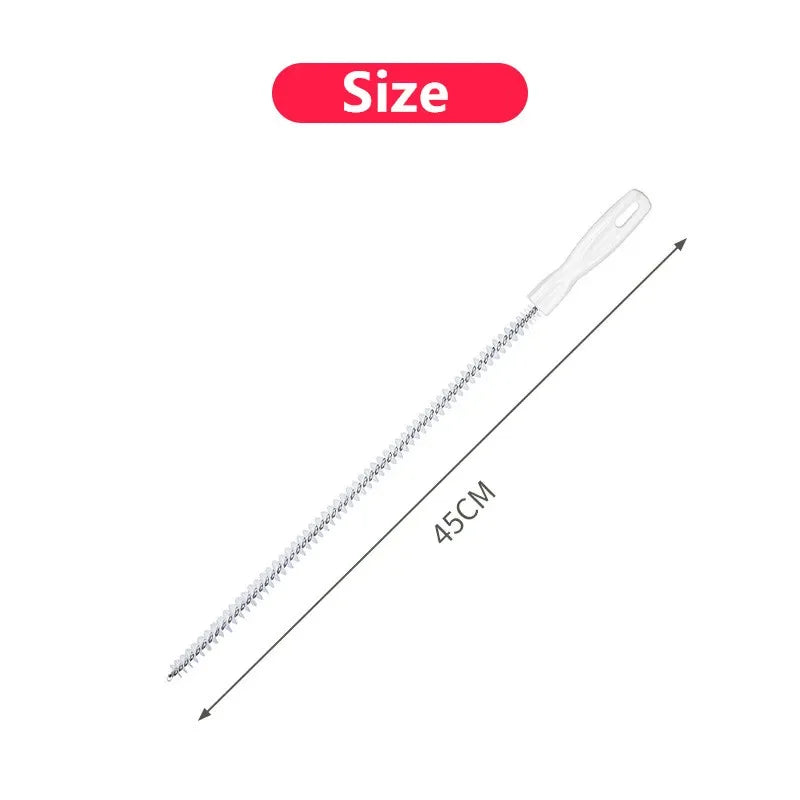 فرشاة تنظيف الأنابيب، فرشاة تنظيف شعر الحمام، فرشاة تنظيف المجاري والأحواض، منظف البالوعات، منظف مرن، أداة إزالة انسدادات فتحات المطبخ 