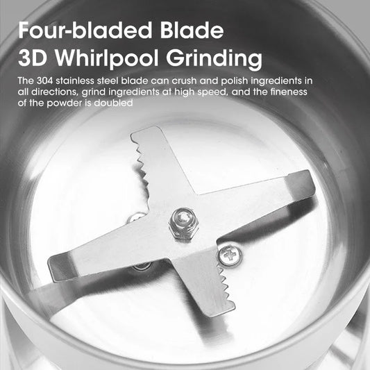 Mini Electric Grinder – Ultrafine Food Pulverizer for Coffee, Spices, Baby Food & Grains