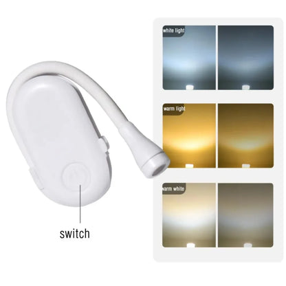 Portable LED Book Lamp – Clip-On Reading Light with 3 Color Modes & Eye Protection for Bedside, Study, Bedroom & Students