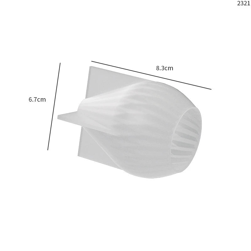 قالب سيليكون لصنع الشموع على شكل عمود روماني مخطط - أداة سيليكون لصنع الشموع بنفسك