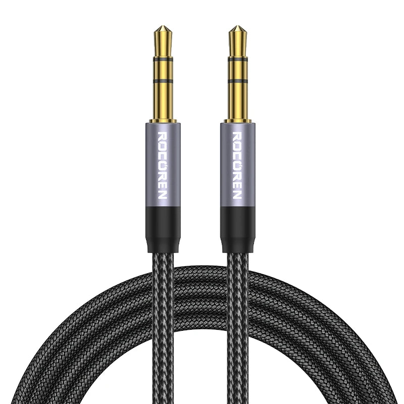 Rocoren 3.5mm Male to Male Aux Cable – 5M Audio Jack Cord for Phone, Car, Headphones & Speakers