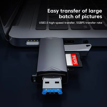 6 In 1 Multifunction Usb 3.0 Card Reader U Disk Type C/Micro Usb/Tf/Sd Flash Drive Memory Card Reading Adapter Phone Accessories