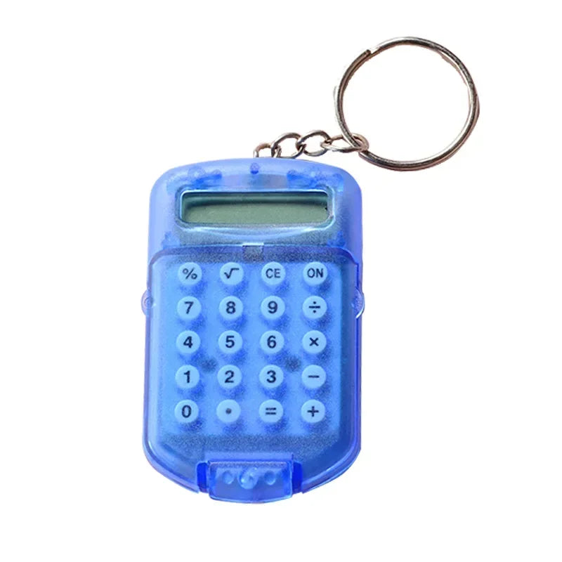 Portable Cute Mini Flip Calculator Pendant – Creative Cartoon Keychain Pocket Calculator for School & Office Supplies Gifts
