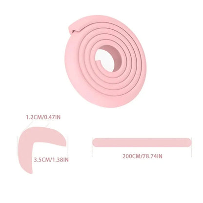 شرائط حماية زوايا الطاولة - واقيات ناعمة مضادة للصدمات لحماية الأطفال والرضع (لفة بطول مترين)