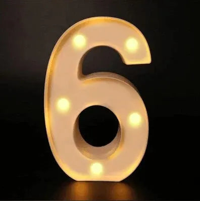 Luminous Number Lamp LED Light – Battery Operated Decorative Night Light for Home, Weddings, Birthdays & Christmas Parties