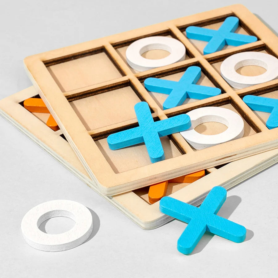 Montessori Wooden Mini Chess Game – Educational Puzzle Toy for Kids & Early Learning
