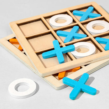 Montessori Wooden Mini Chess Game – Educational Puzzle Toy for Kids & Early Learning