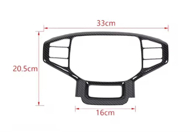 Automotive parts ABS internal steering wheel decorative panel cover fit for JETOUR Traveler T2 steering wheel panel sticker