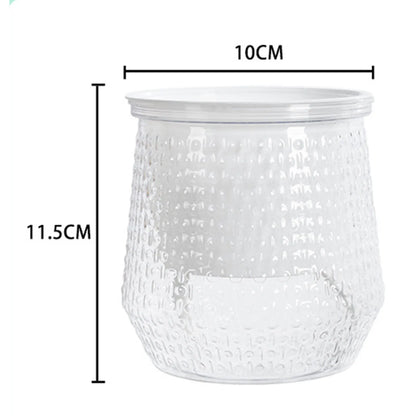 أصيص زهور صغير ذاتي الري، حوض سمك، أصيص نباتات بلاستيكي شفاف، مزهرية ذاتية الري لتزيين المنزل 