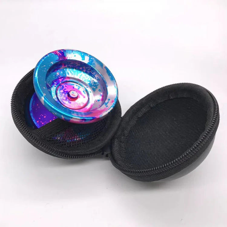Professional YoYo Carrying Case – Smooth Velvet Belt Key Ring Bag for Yoyos Under 44.5x57mm