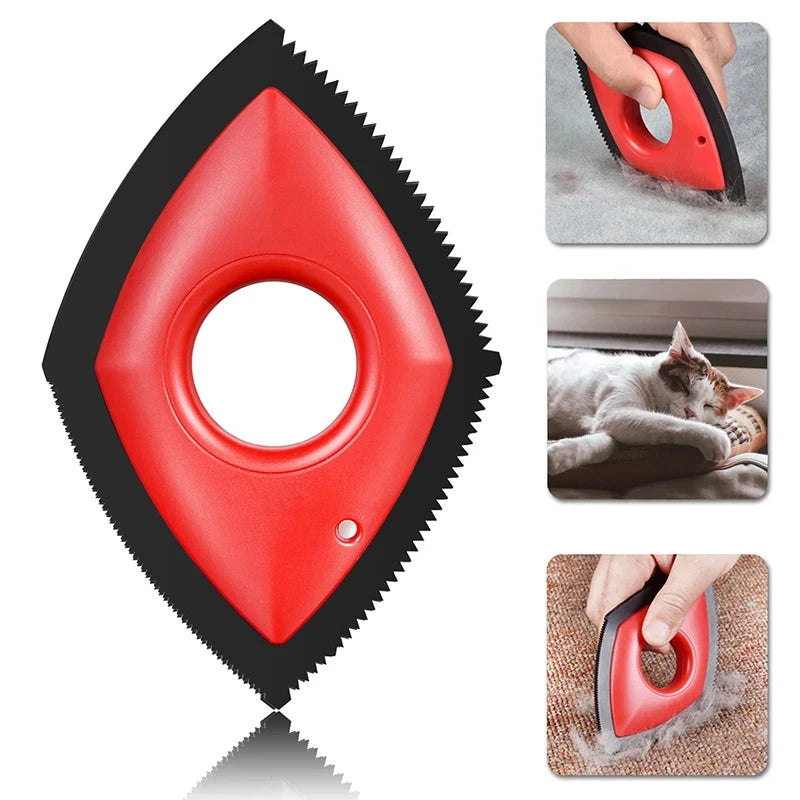 4 Modes Pet Hair Remover Comb Brush – Reusable Dog & Cat Hair Cleaning Tool for Carpets, Sofas & Car Seats