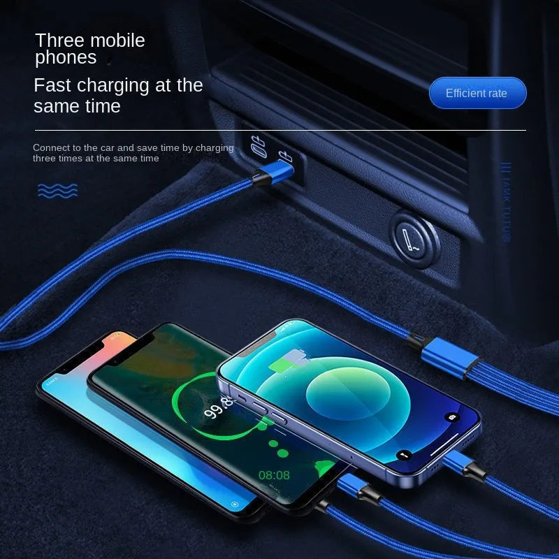 Clearance_Type-c Three-in-one Charging Line PD One-minute Three-vehicle Fast Charging Line_Continuous updates