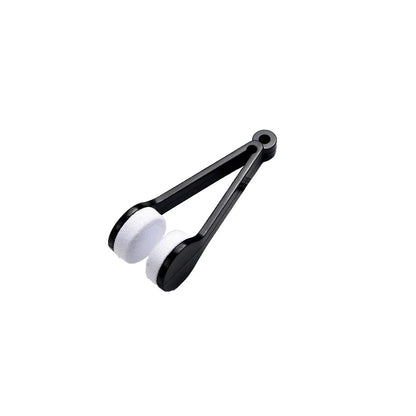 فرشاة تنظيف النظارات المصنوعة من الألياف الدقيقة - منظف عدسات محمول للنظارات والنظارات الشمسية والاستخدام أثناء السفر