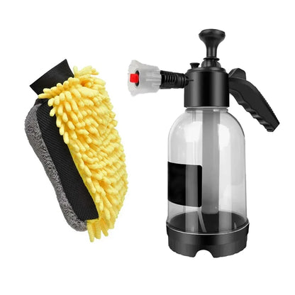 زجاجة رش رغوة مضغوطة سعة 2 لتر - بخاخ رغوة عالي الضغط لغسيل السيارات والتنظيف المنزلي