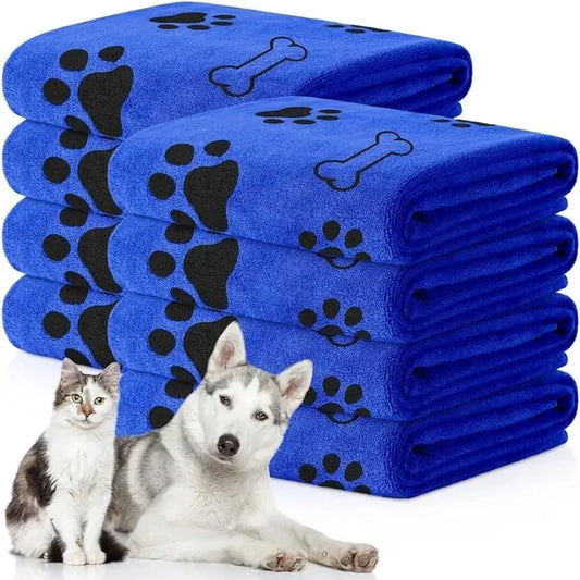 Quick-Drying Microfiber Dog Towel – Super Absorbent Bath & Grooming Towel for Pets