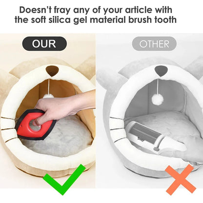 4 Modes Pet Hair Remover Comb Brush – Reusable Dog & Cat Hair Cleaning Tool for Carpets, Sofas & Car Seats