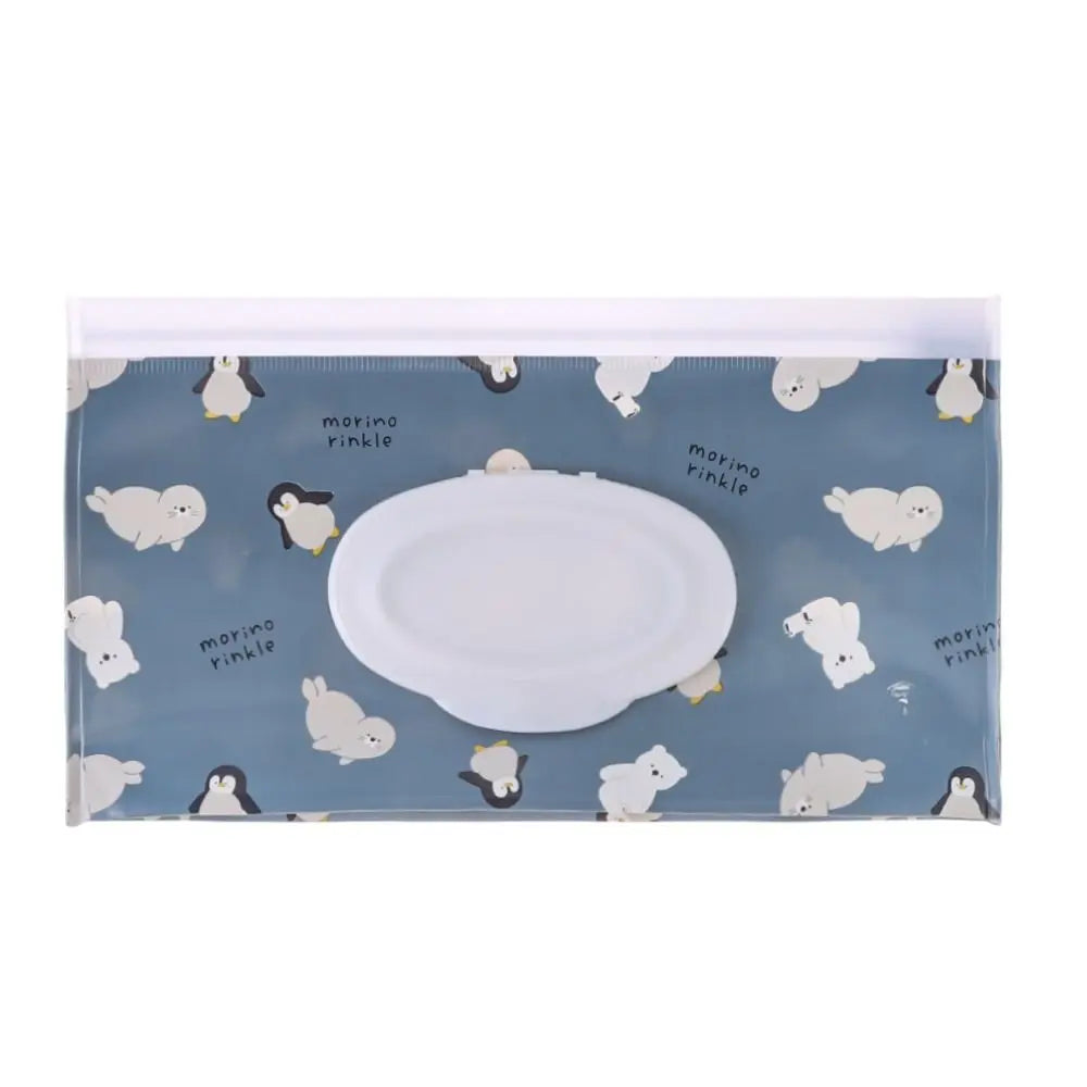 حقيبة مناديل مبللة من مادة EVA - حقيبة محمولة لمناديل الأطفال المبللة مع غطاء قلاب وحافظة بحزام كبس