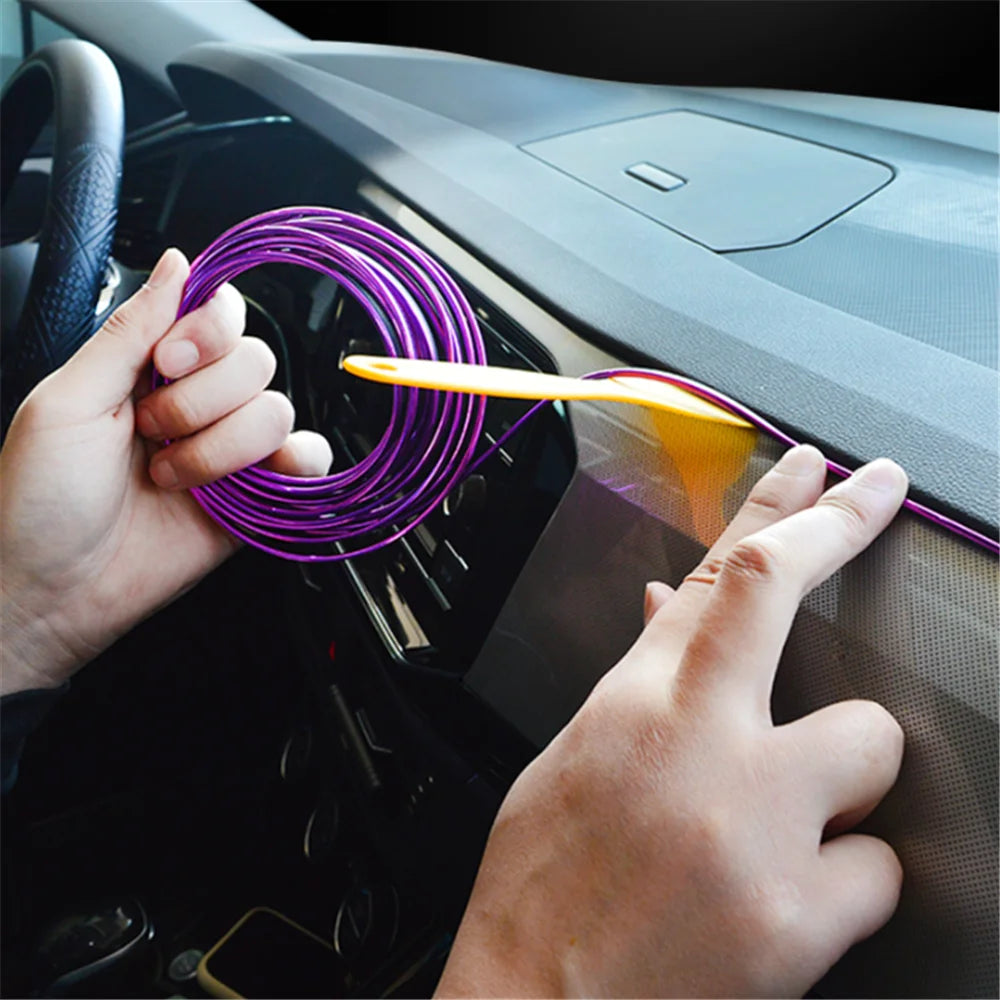 Car styling caulking decorative strip for Volkswagen VW golf mk5 golf mk3 polo 9n 6r 6n scirocco tiguan 2019