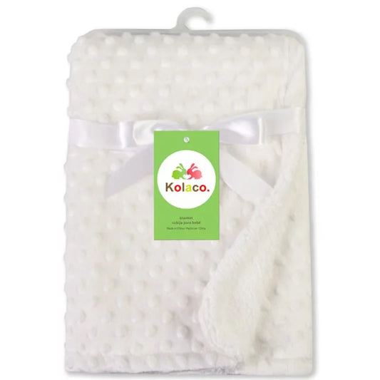 Baby Thermal Soft Fleece Blanket – Newborn Winter Swaddle Wrap Cotton Quilt