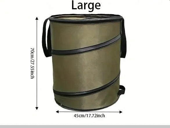 حقيبة حديقة قابلة للطي من كانجارو - حاوية كبيرة ومتينة للعشب والأوراق لتنظيف الحديقة بسهولة