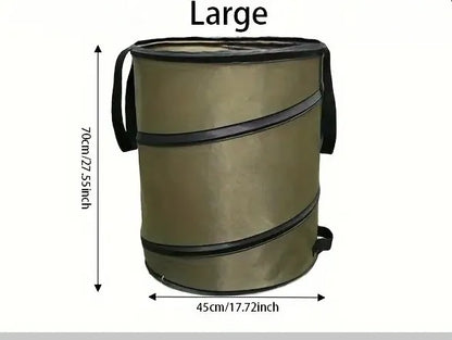 حقيبة حديقة قابلة للطي من كانجارو - حاوية كبيرة ومتينة للعشب والأوراق لتنظيف الحديقة بسهولة