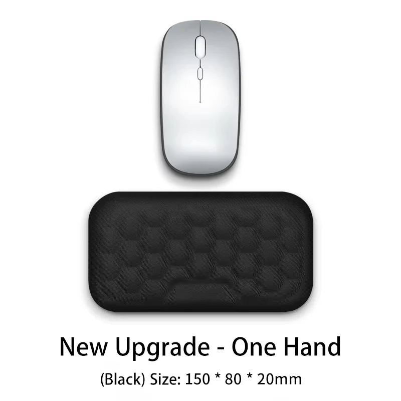 Ergonomic Memory Foam Keyboard & Mouse Wrist Rest – Office Typing Support Pad for Comfortable Wrist Protection