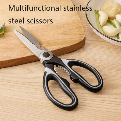 Multi Functional Stainless Steel Kitchen Scissors – Heavy Duty Scissors for Cutting Vegetables, Chicken Bones & Fish