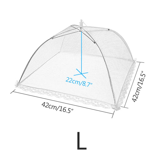 Pop-Up Mesh Food Cover Tent – Foldable Insect-Proof Umbrella Net for Outdoor Picnic & Kitchen Use