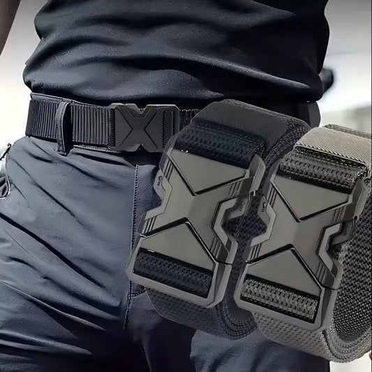 Men’s Tactical Sports Belt – Adjustable Quick Release Belt for Outdoor Training, Hiking & Mountaineering