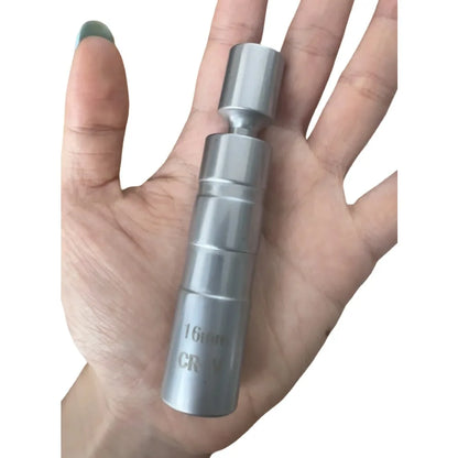 محول مفتاح ربط شمعات الإشعال 14 مم و16 مم، وصلة عالمية مع مغناطيس مرن رقيق الجدران، أداة صيانة سيارات 3/8 بوصة 